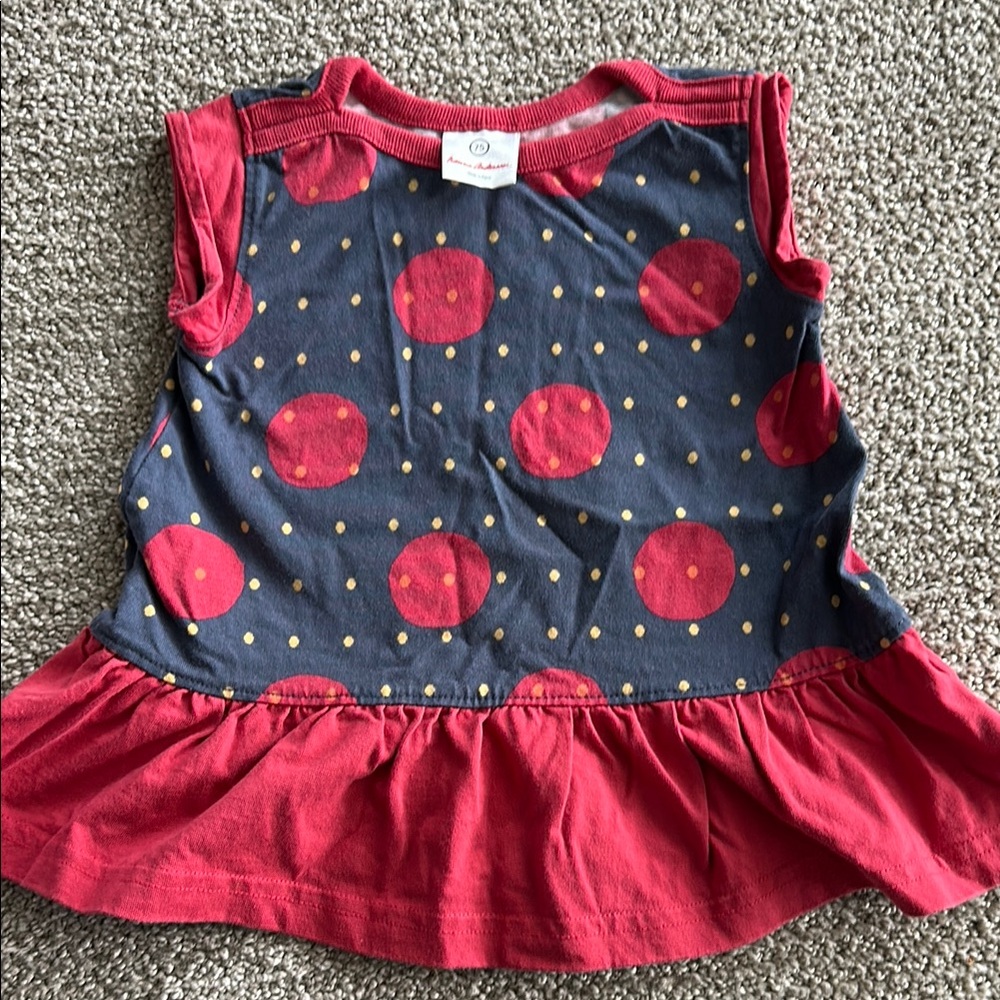 Hanna Andersson red/navy dress, EU 75
